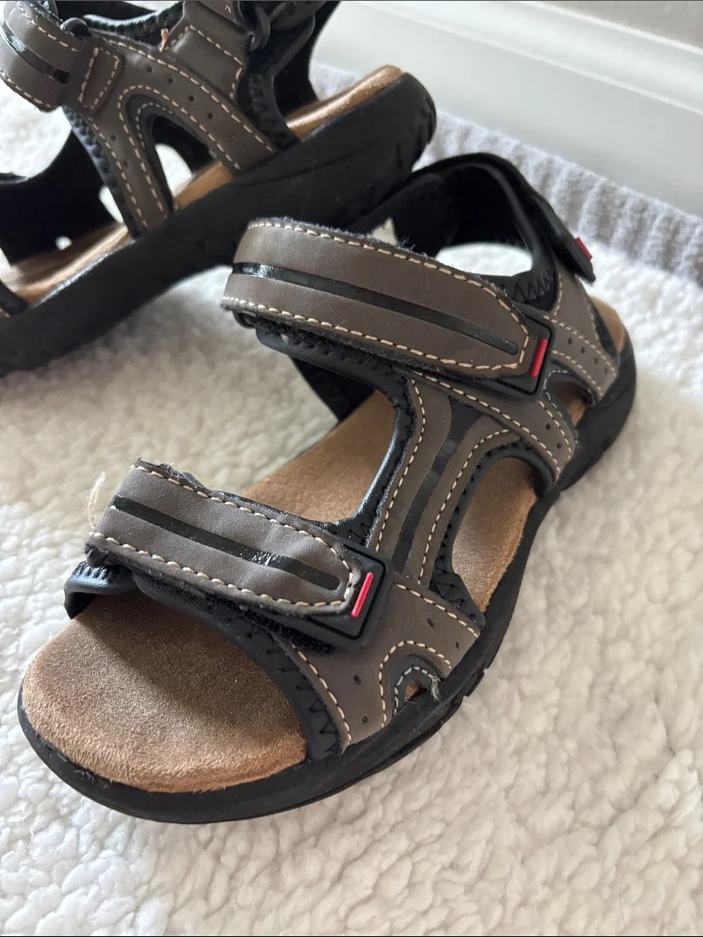 Thereabouts Kids Adjustable Brown Sport Sandals